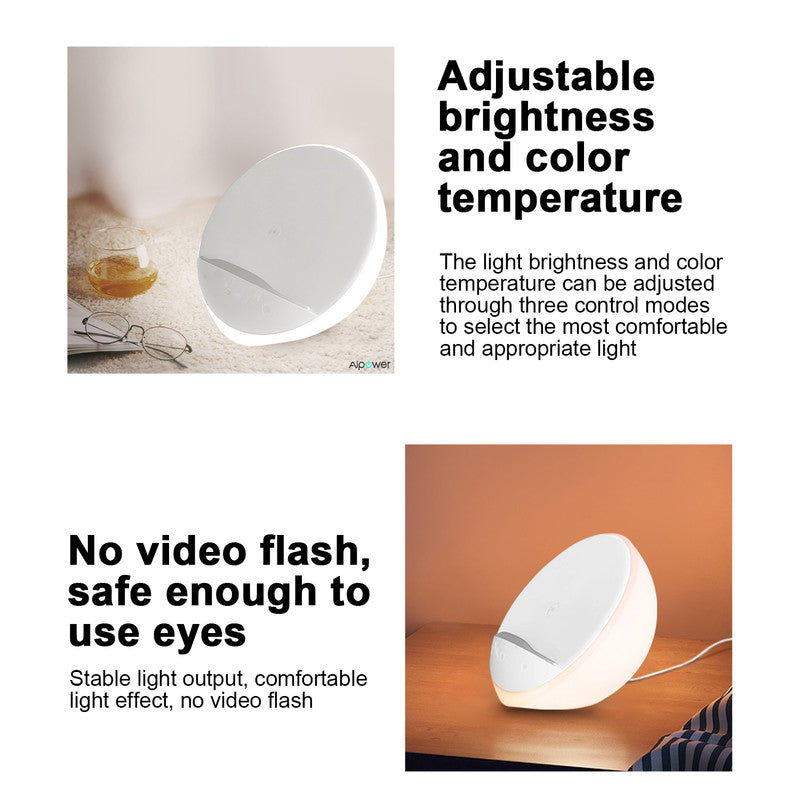 Mood lighting,Support Different Levels of White Light and Color Light,WiFi APP,Wireless Charging,Phone Holder - Image 6