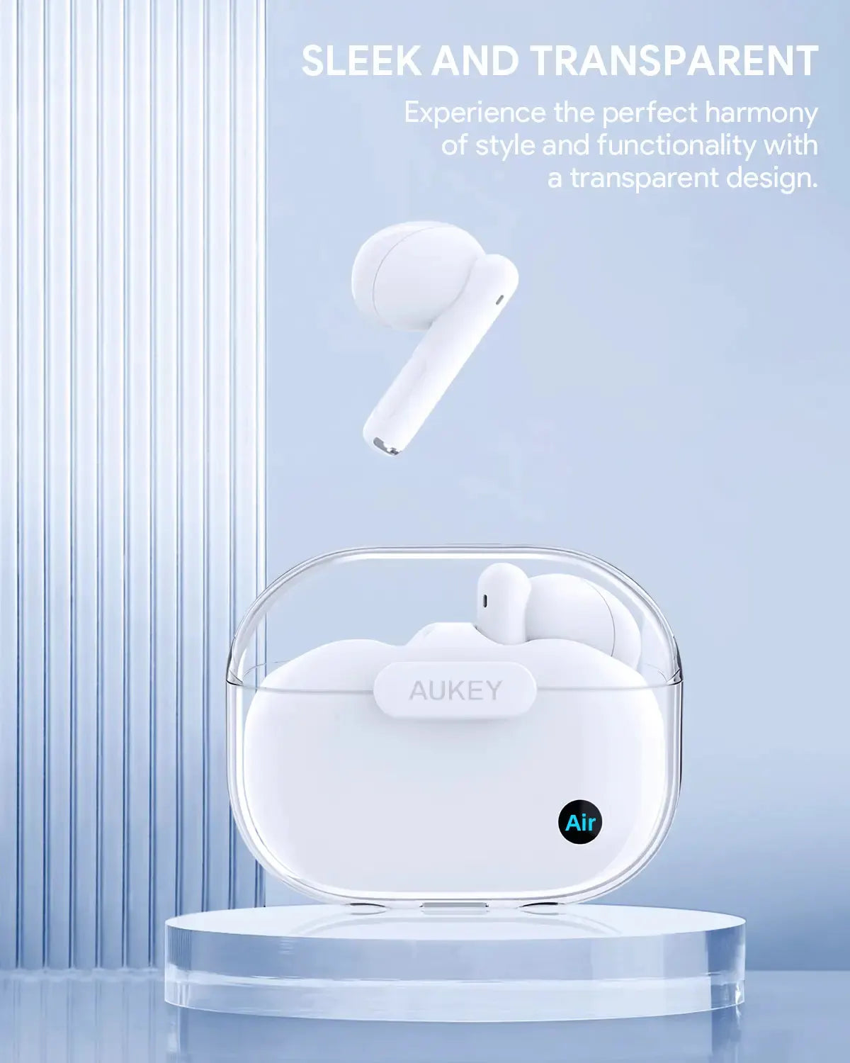AUKEY Move Air True Wireless Bluetooth 5.3 Earbuds with 13mm Drivers & Up to 35H Battery Life β EP-M2 - Image 9