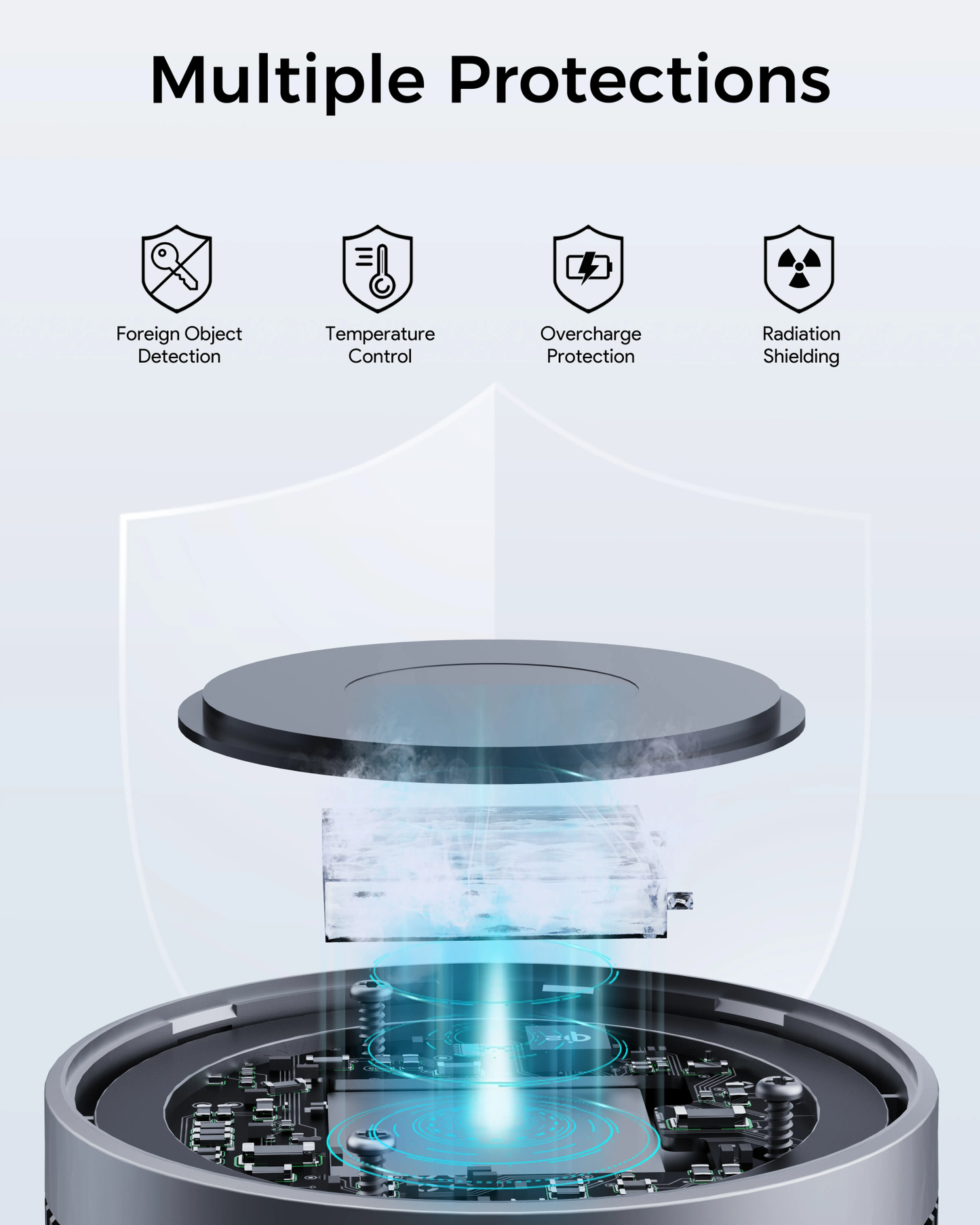 Aukey Magfusion GameFrost Magnetic Wireless Charger with Active Cooling (LC-G10) - Image 7