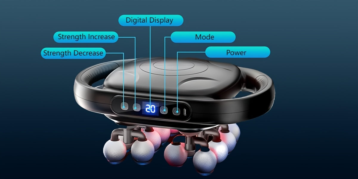 9 Massage Modes 30 Intensity Levels High Power Deep Tissue Massager Muscle Awakening Relaxation and Recovery Portable Muscle Gun for Fitness - Image 8