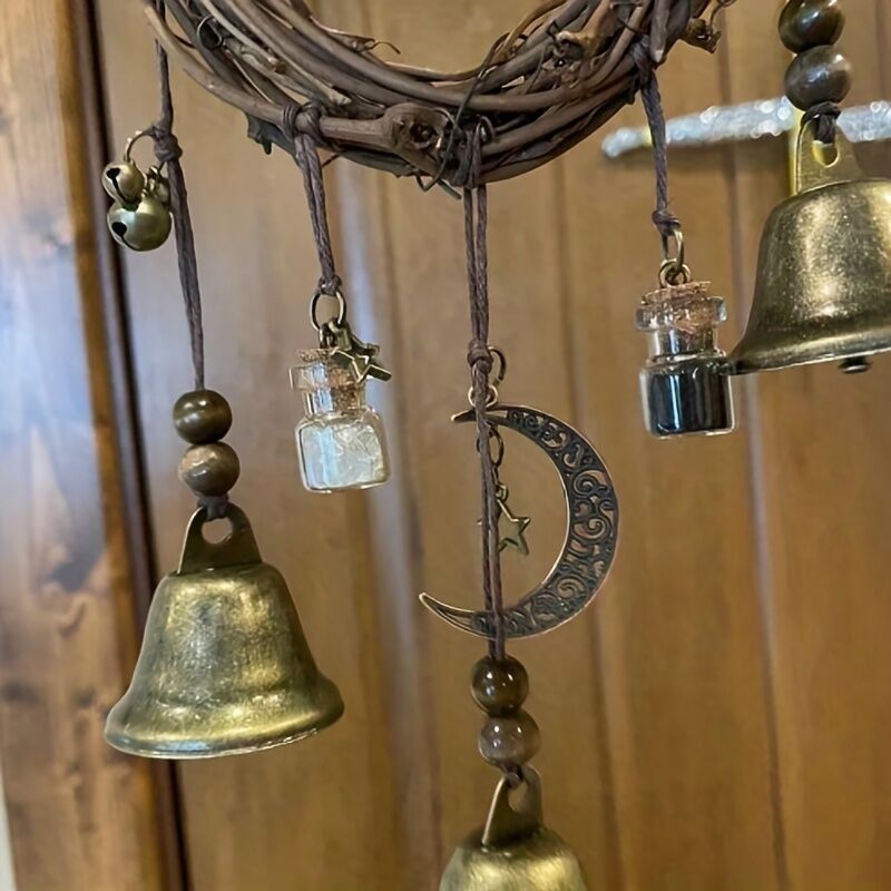 Bell Door Handle Protector Pendant, Vine-style Wind Chime, Witch Prayer Crystal Wind Chime, Home Decor - Image 7