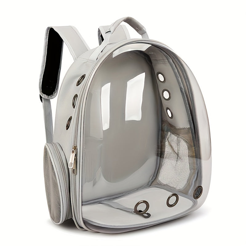 BLACK Replacement Transparent Pet Backpack with Zipper Closure - Heavy-Duty Structure, Ventilated and Padded Lining - Portable Travel Carrier for Cats, Small Dogs, Airplanes, Trains, Cars - Safe and Comfortable Carrier Backpack for Busy Pet Owners - Ideal - Image 9