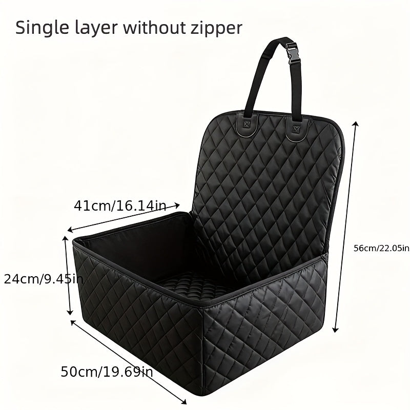 Dog Car Seat - Car Pet Travel Carrier, Durable Fabric, Adjustable Straps, Suitable for Long Drives, Essential for Safe Dog Travel, Ideal for Small to Medium-Sized Dogs - Image 6