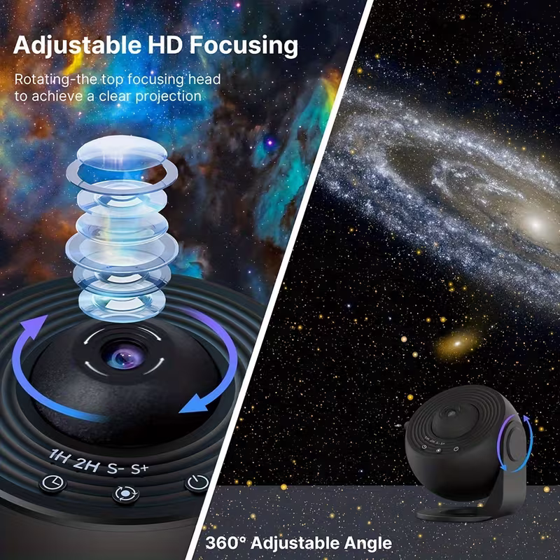 12-in-1 Constellation and Planetary arium Projector - USB power supply, modern space-themed night light with aurora effect, suitable for bedrooms, suitable for teenagers and adults, adjustable display Settings - Image 3