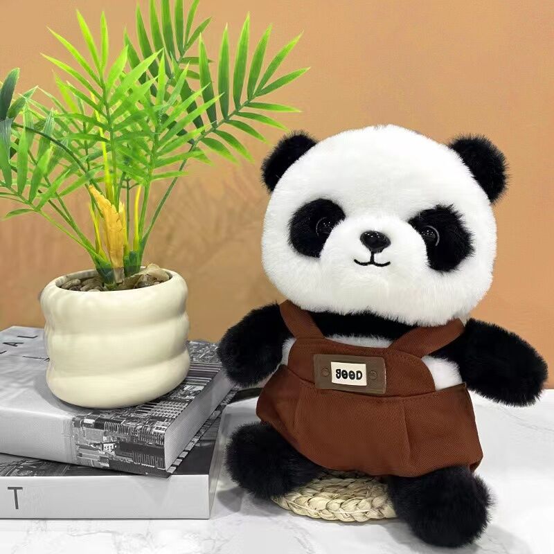 A unique Chinese panda plush toy, a simulated giant panda doll (green) - Image 7
