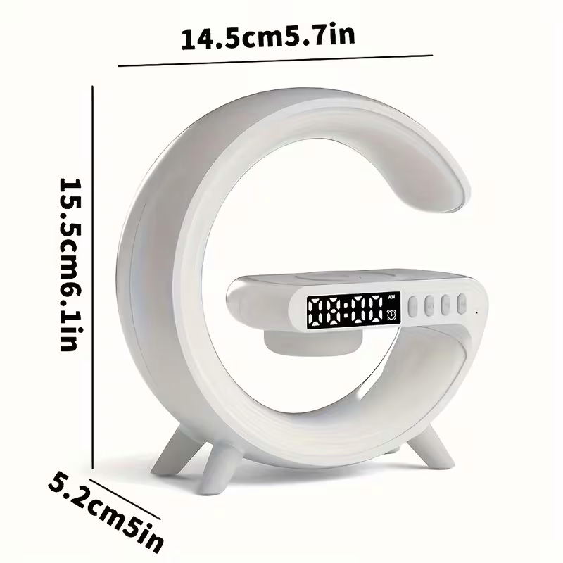 Wireless speaker with mobile phone charger; Creative ambient light night light; multi-functional music speaker suitable for teenagers and adults; bedroom bedside sound gift - Image 5