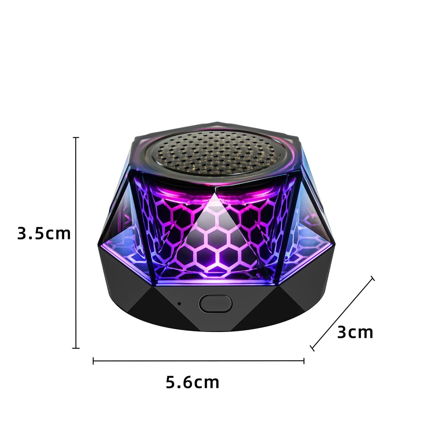 Magnetic Bluetooth Speaker – RGB Light Show, IPX7 Waterproof, TWS Stereo Pairing, 24H Playtime, Compact Design – Perfect for Home, Car, Outdoor Use (Black) - Image 8