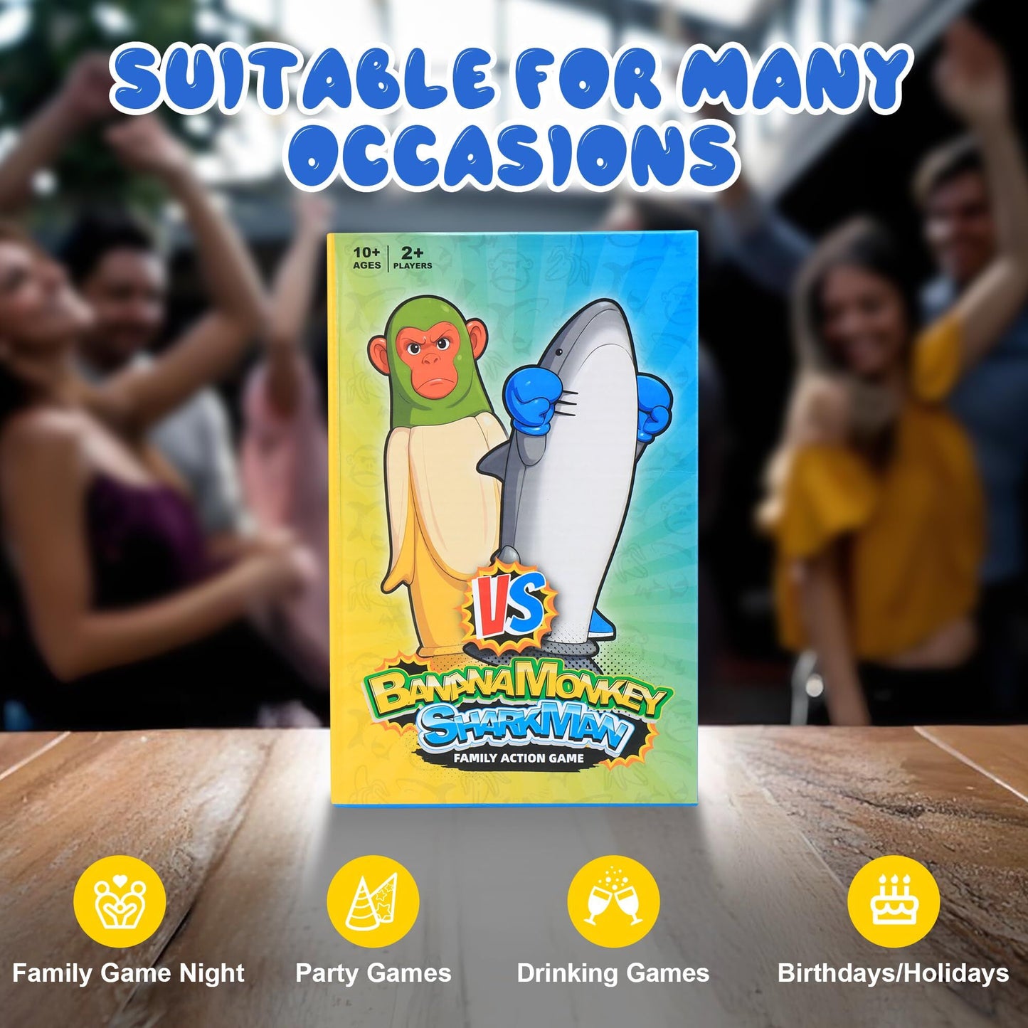 Banana Monkey vs Sharkman Flip Game – Fun Toss & Flip Challenge for Family, Party & Group Play | Other Action Games Available In-Store - Image 7