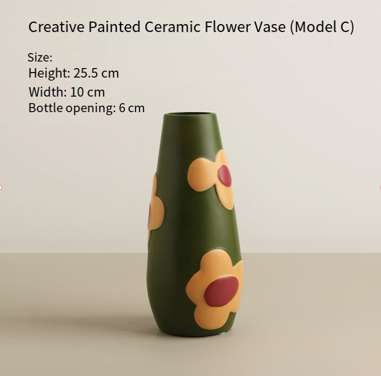 Morandi Painted Ceramic Vase Set (3-Piece) – Modern Home Decor for Flowers | Other Luxury Styles Available in Store - Image 8