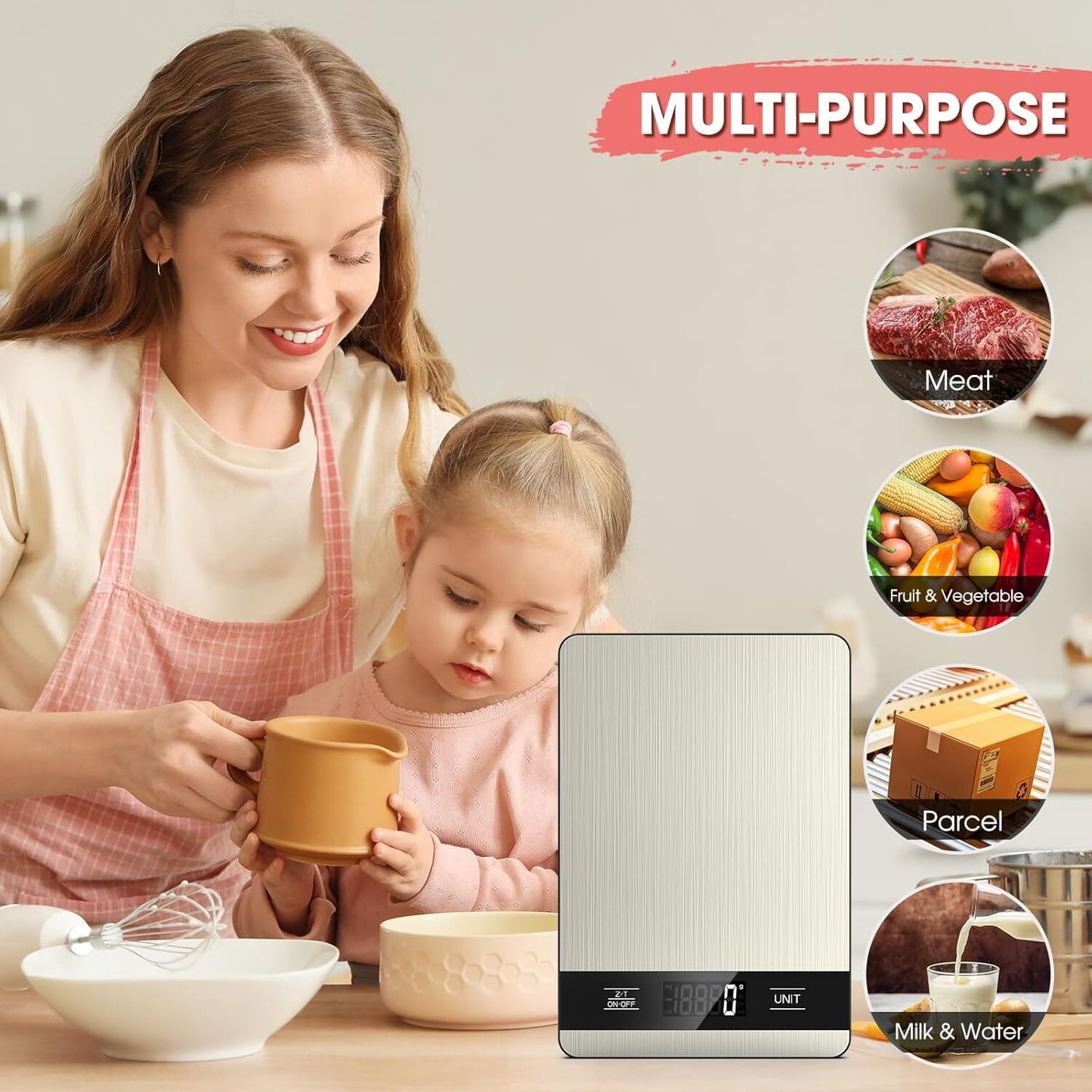 10kg/1g Precision Kitchen Scale: Ultra-Thin, Multi-Unit, Stainless Steel for Aussie Home Cooks - Image 7
