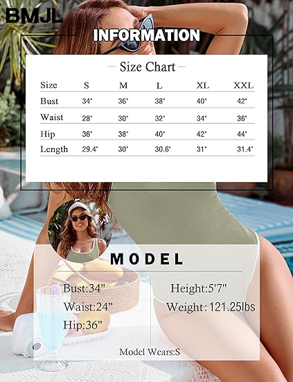 Women's Matcha Green One Piece Swimsuit with White Trim: Adjustable Strap, Ribbed, High Cut for Sports & Beach(XXL) - Image 6