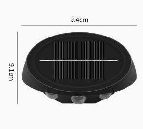 Solar Outdoor Wall Lights (4-Pack): IP44 Waterproof LED Sconces for Garden, Patio & Pathway Lighting(white light) - Image 8