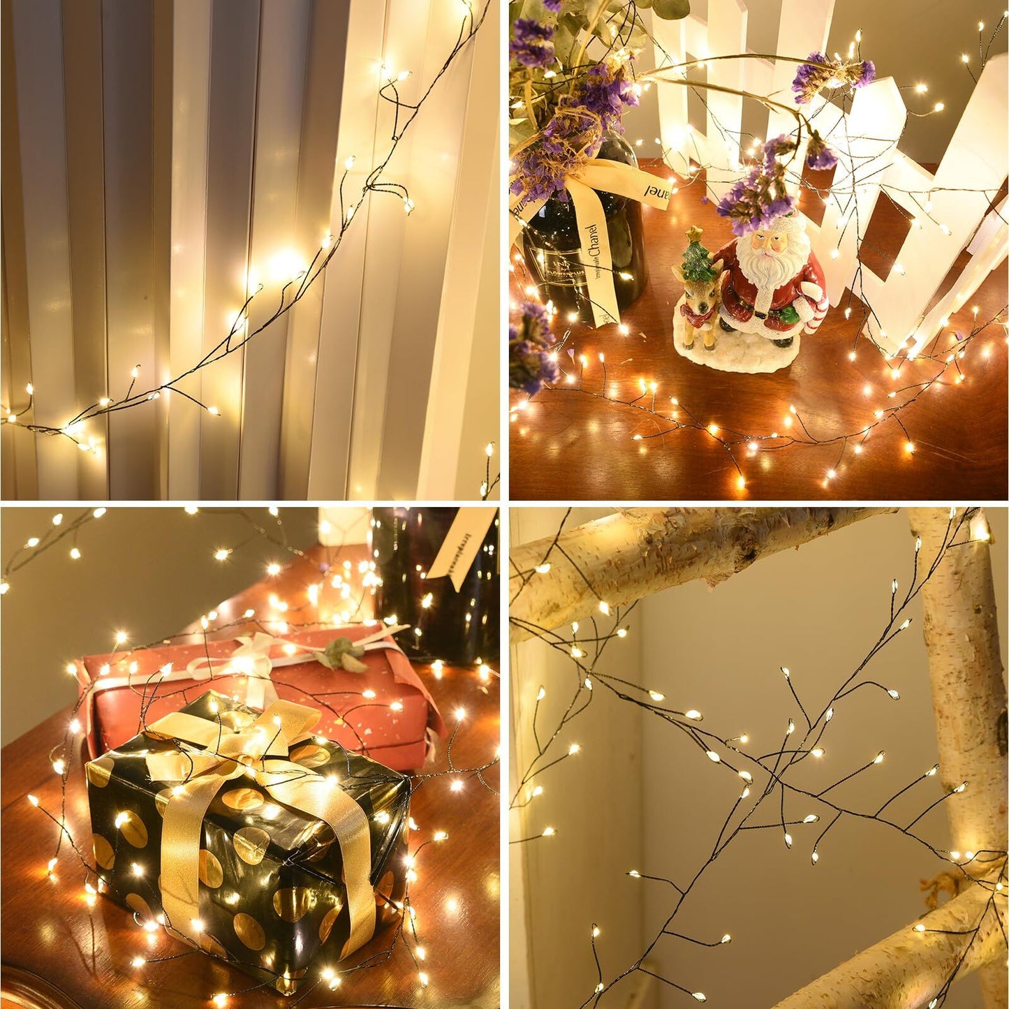 900 LED Warm White USB Fairy String Lights with Remote, 30m Green Wire, IP44 Waterproof 8-Mode Timer for Christmas Bedroom Wreath Decor - Image 7