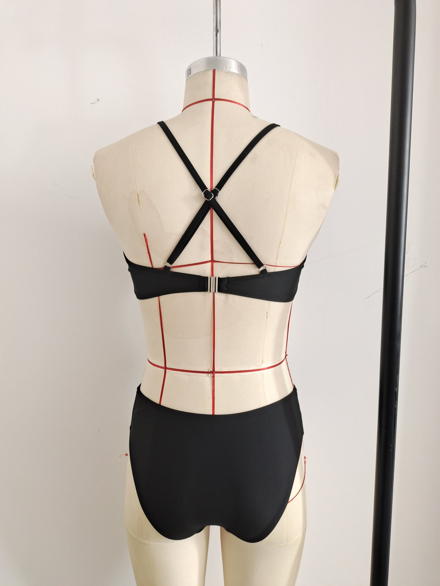 2026 Black Sexy Bikini Sport Hight Neck Women's Swimwear Size S - Image 5