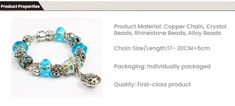 Vintage Crystal Zircon Beaded Bracelet with Hollow LOVE Alloy Pendant, Adjustable Snake Chain Bracelet(17cm+5cm) - Image 9