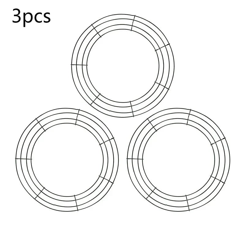Metal Wreath Round Iron Ring For Christmas - Image 9