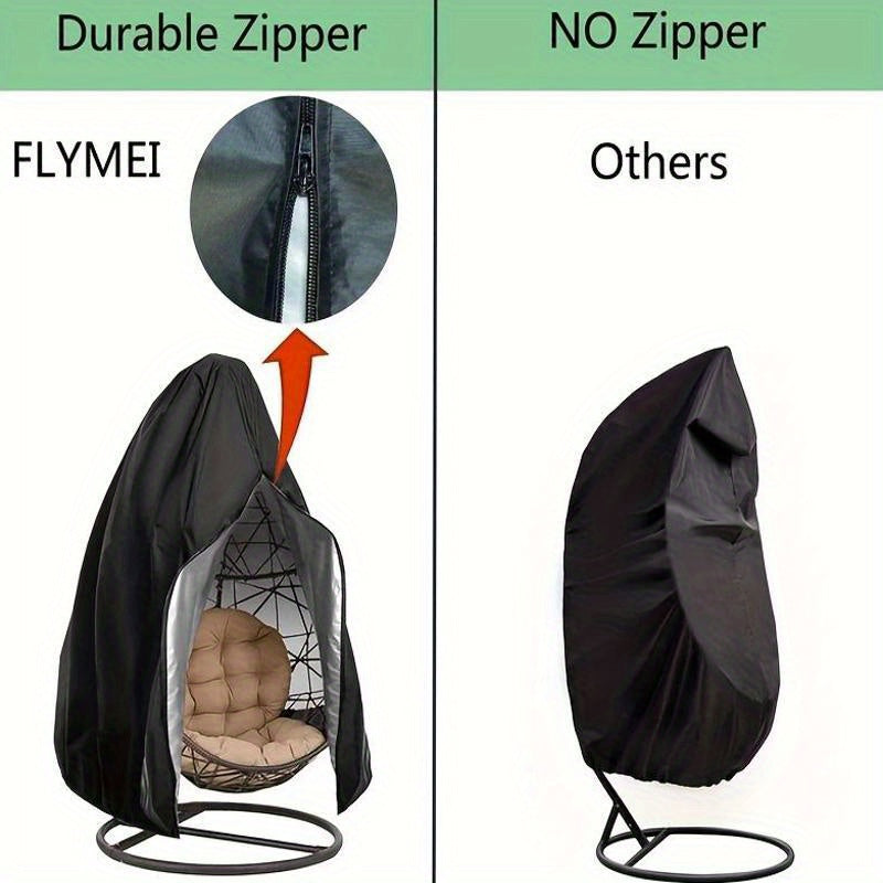 Heavy-Duty Hanging Egg Chair Cover with Zipper Closure - Image 6