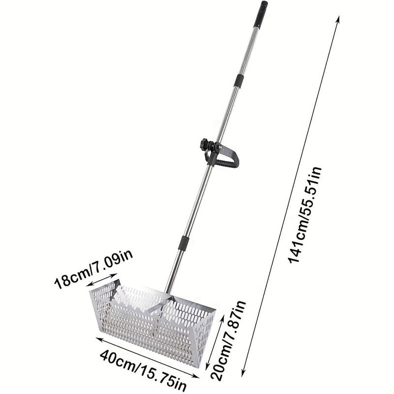 Adjustable Metal Beach Sifter Rake Tool - Image 5
