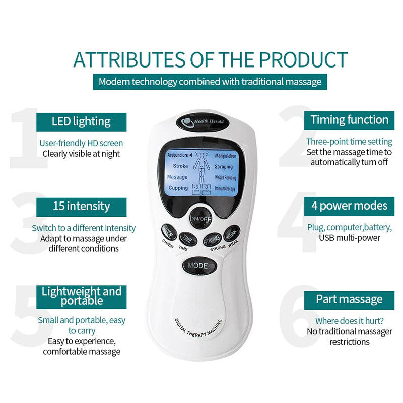 Electric EMS TENS Pulse Massager Pad - Image 6
