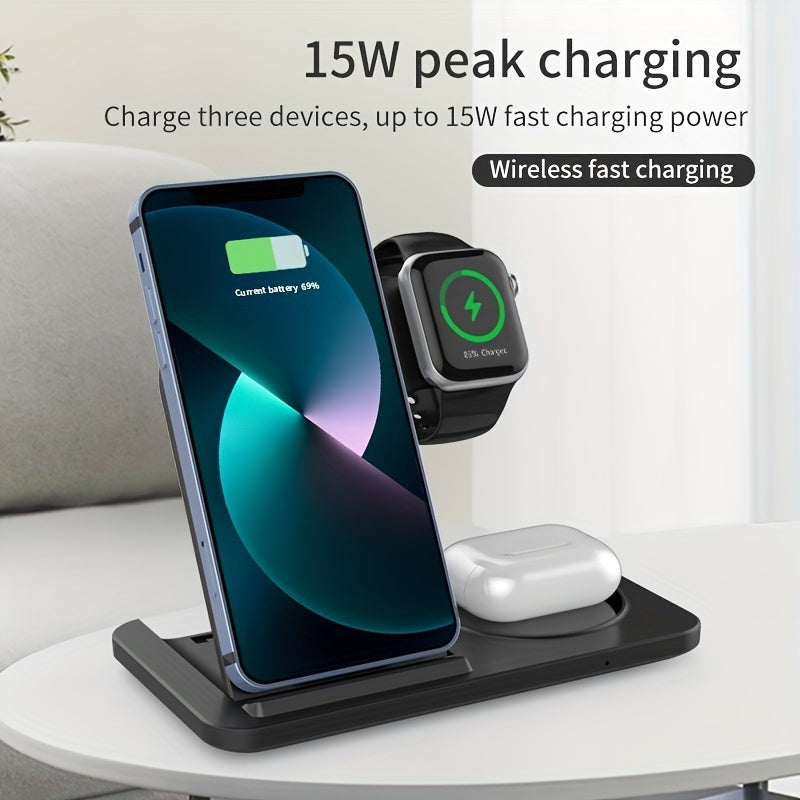 3-in-1 Fast Wireless Charger for iPhone & Apple Devices - Image 4