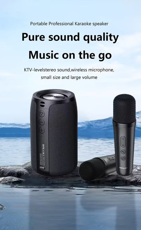 Wireless Speaker with Dual Karaoke Microphones - Image 5