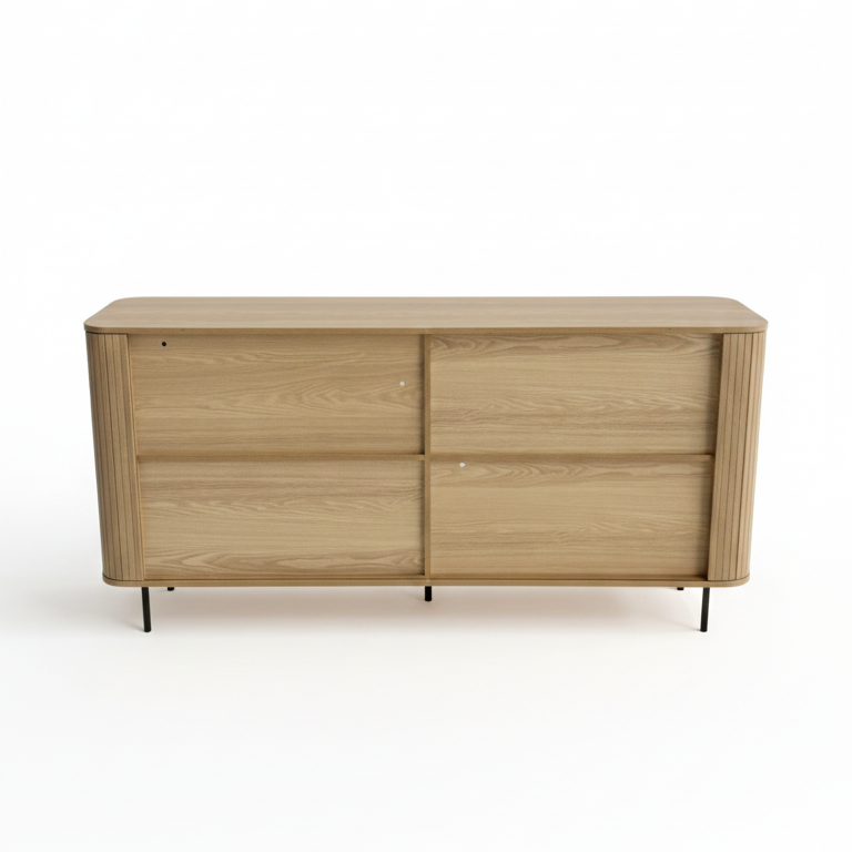 Florence 2 Door Buffet Sideboard Oak - Image 5