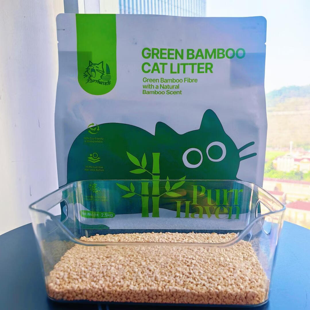 Purr Haven Green Bamboo Cat Litter | 3 Packs | 2.5 kg Per Pack - Image 4