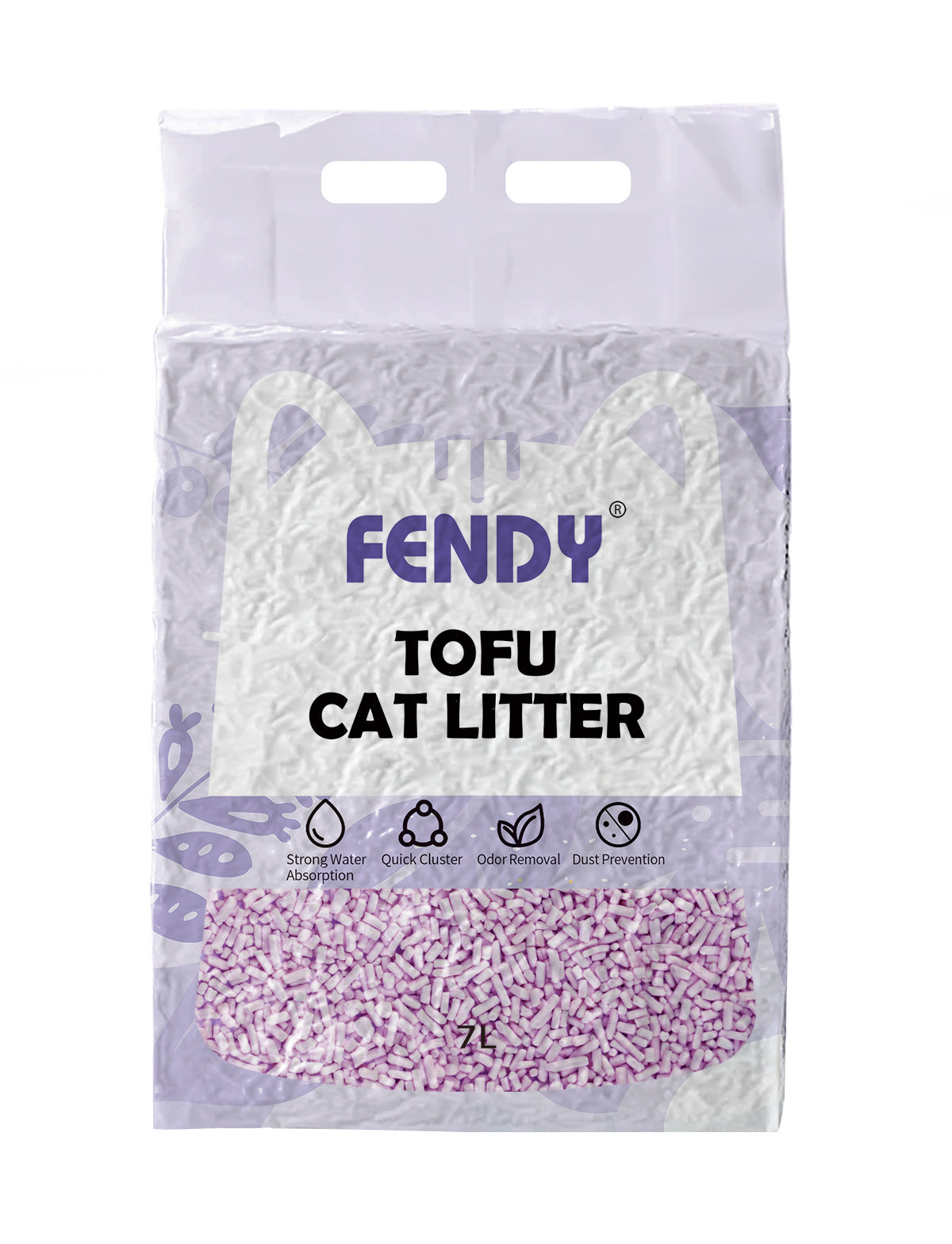 Lavender Tofu Cat Litter 7L-2.4KG*8