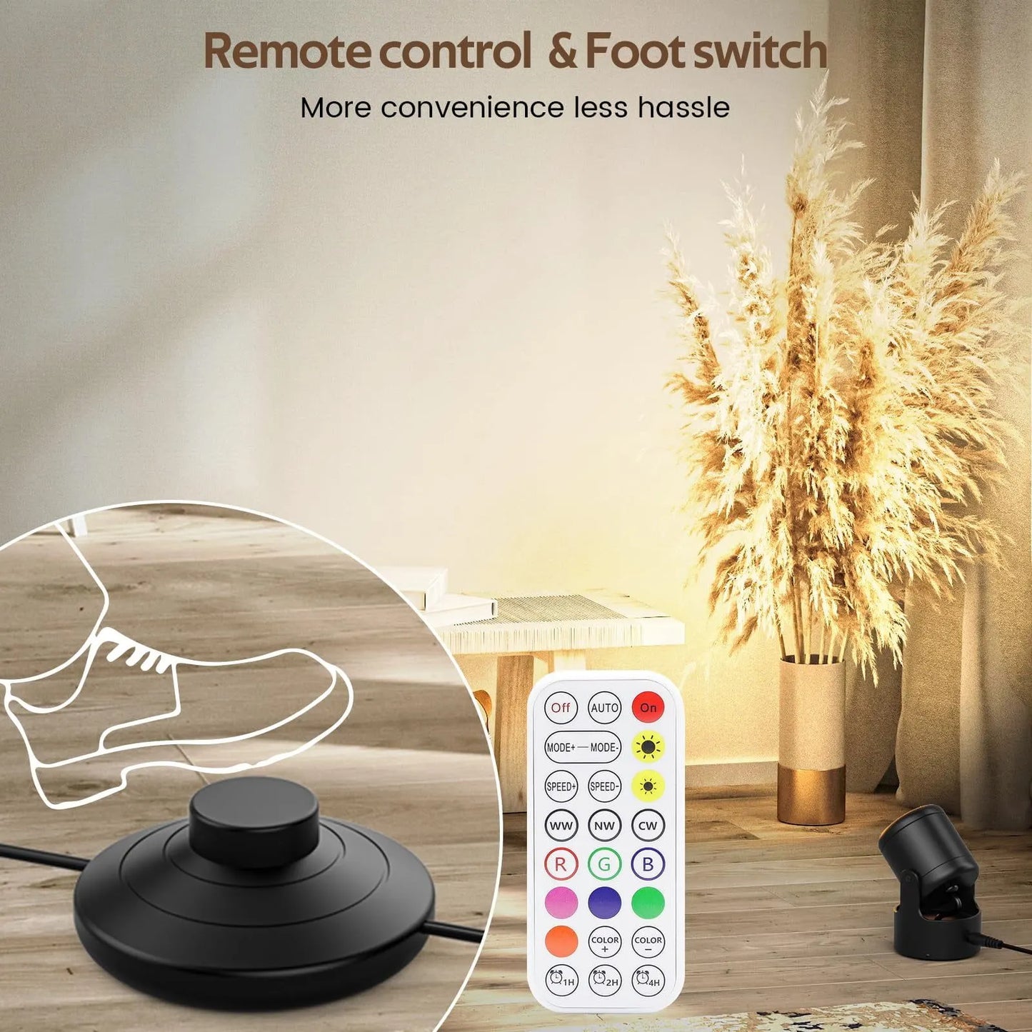 RGB LED Spot Lights with Remote - 20 Color Changing, Dimmable Indoor Accent Lamps - Image 7