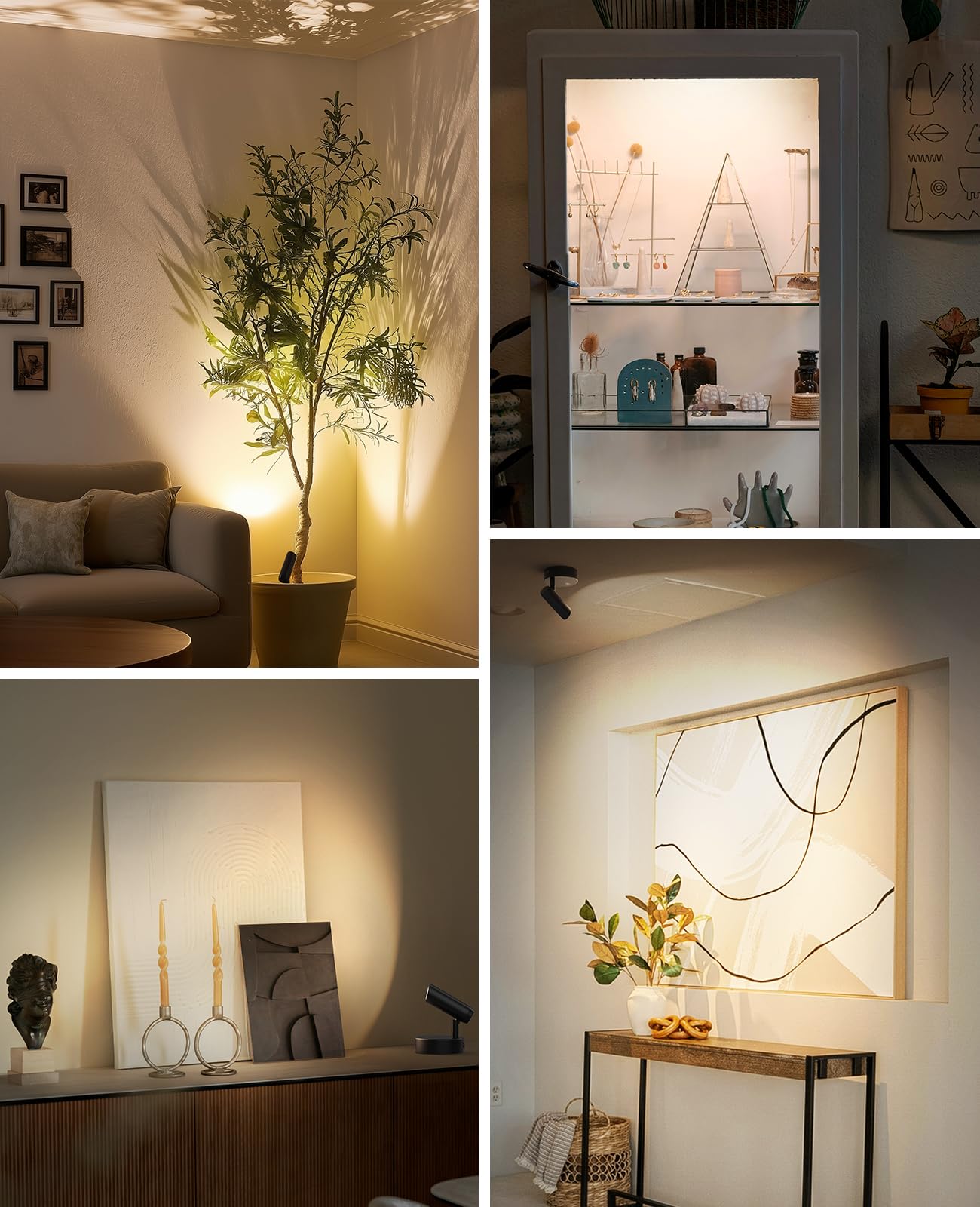 Spotlights Indoor, No-Glare Rechargeable Floor Can Light for Plants with Remote, Wireless Art Accent Spot Lights Uplight for Painting, Picture, Dartboard, Home, Corner Sofa Display - Image 8