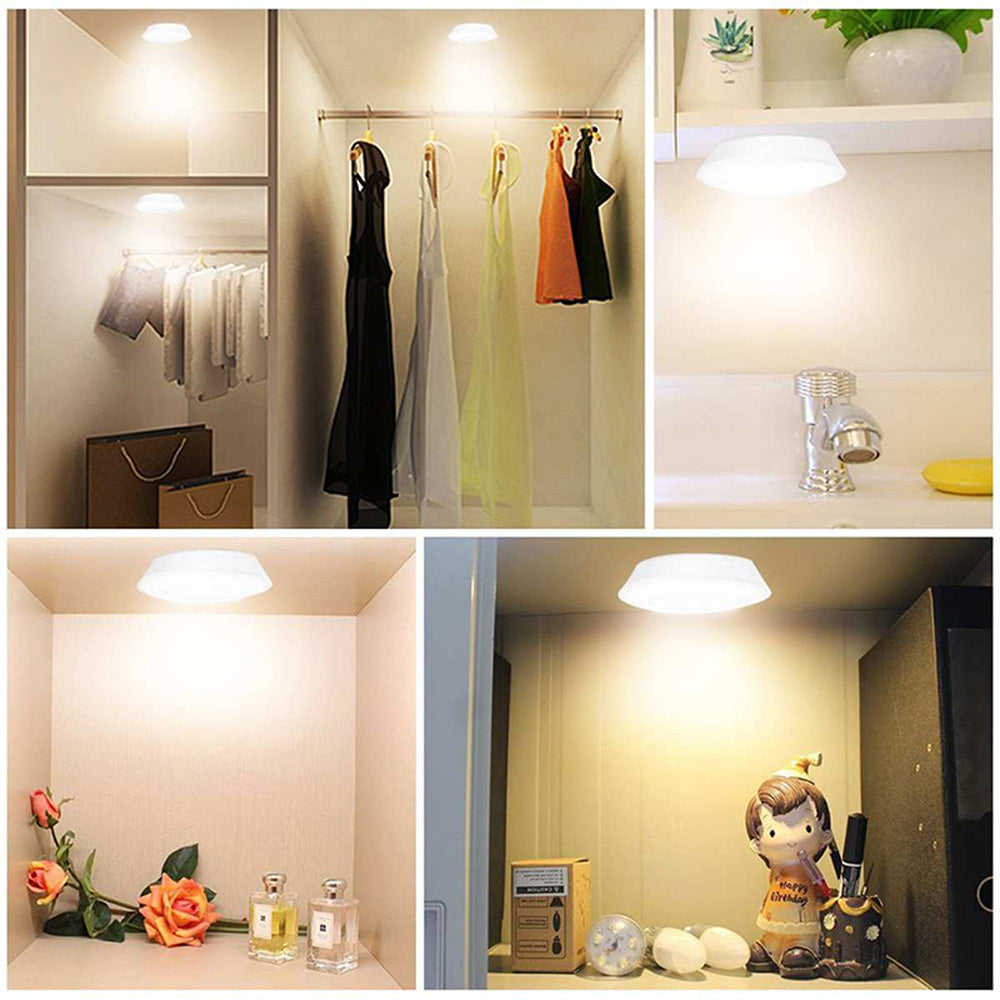 6 LED Light Set with Remote - Cool White for Cabinets & Displays - Image 9