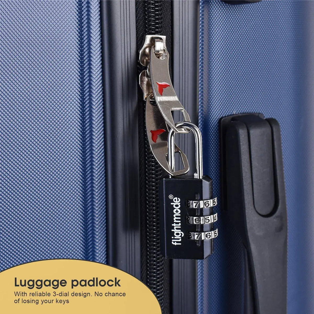 2 Pcs Combination 3 Dial Smooth Padlocks - Image 5