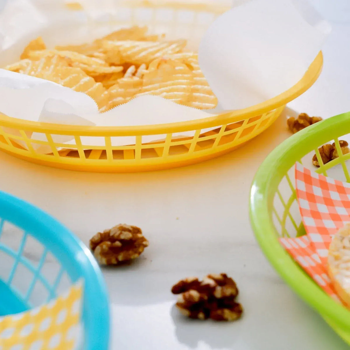 3 Pcs Cook Easy Round Plastic Snack Baskets - Image 5