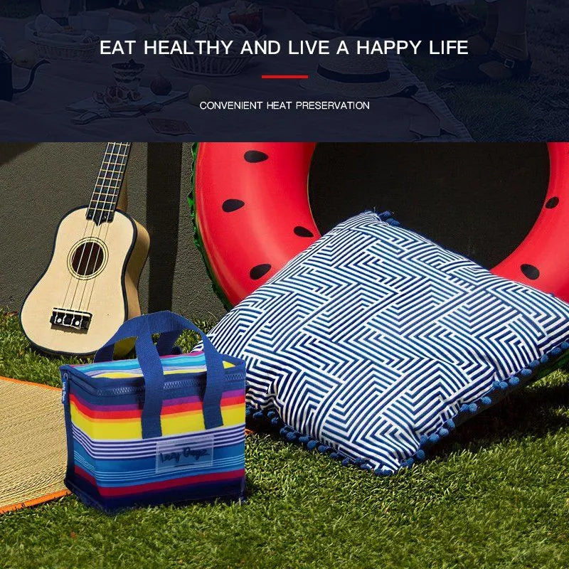 Food Safe Insulated Kids Lunch Box Cooler - Rainbow - Image 5
