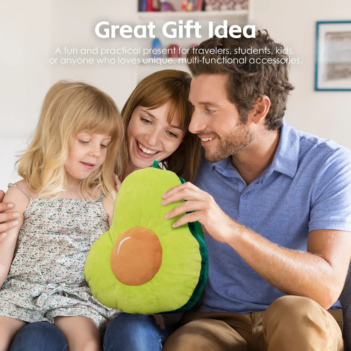 Two-Way Reversible Microfibre Travel Pillow-Avocado - Image 5