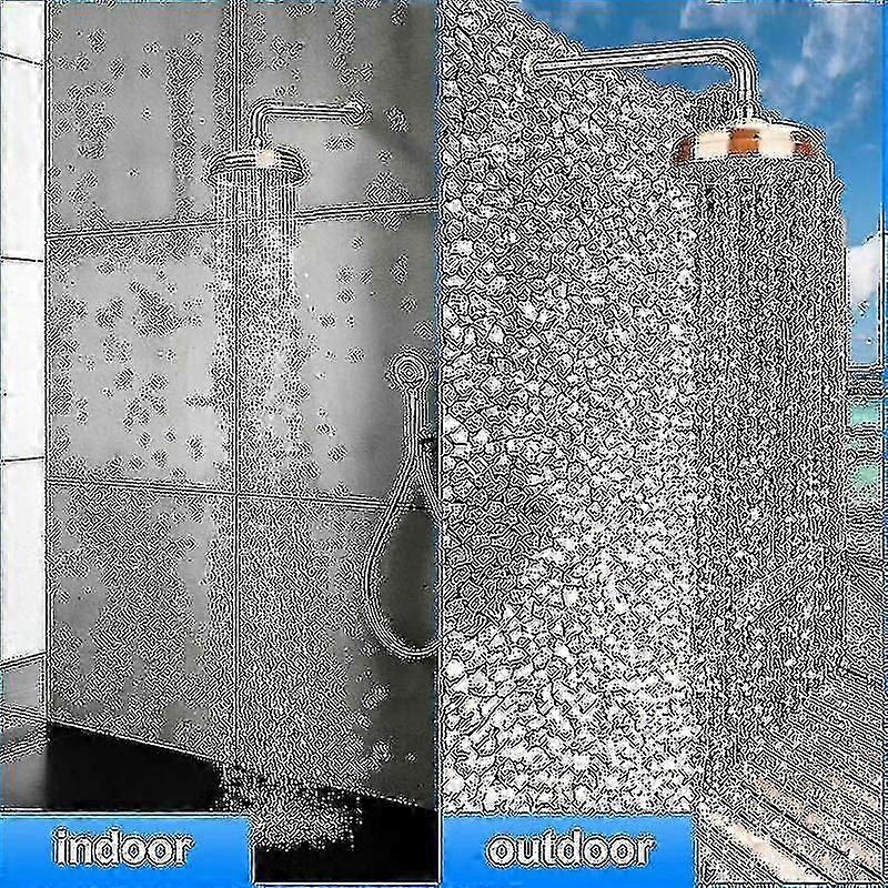 High Pressure Copper Rain Shower Head 20 cm (8 inch) Diameter Adjustable Angle Fixed Compatible with Standard Shower Arms Gold - Image 5