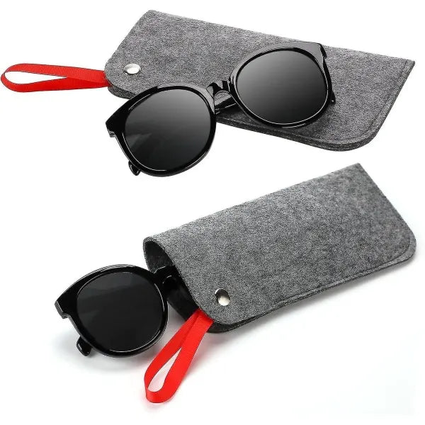 Soft Glasses Cases, 3 pcs Felt Travel Glasses Case for Glasses Storage - Image 3