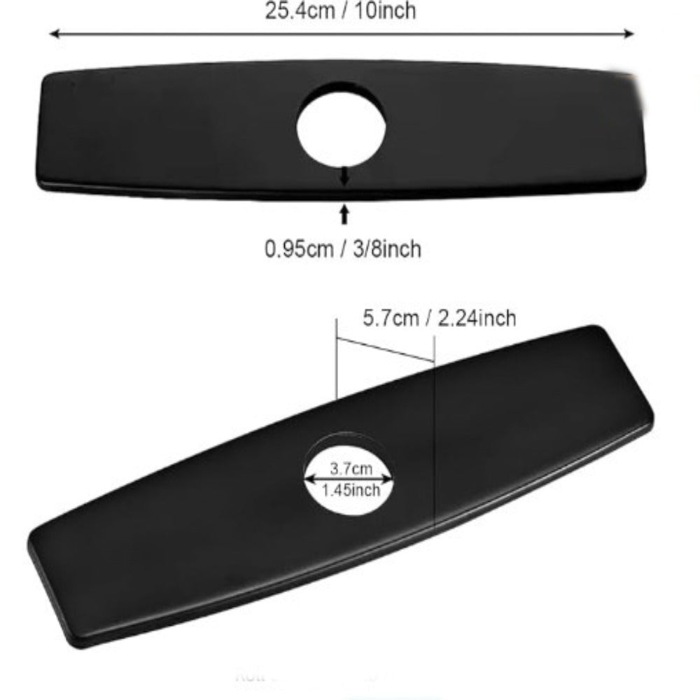 Matte Black Kitchen Countertop Cover Plate - Image 5