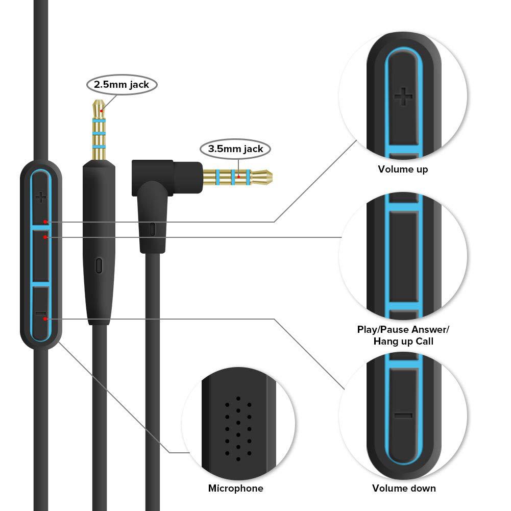 Bose QuietComfort QC25 Replacement Audio Cable Compatible with Bose - Image 2