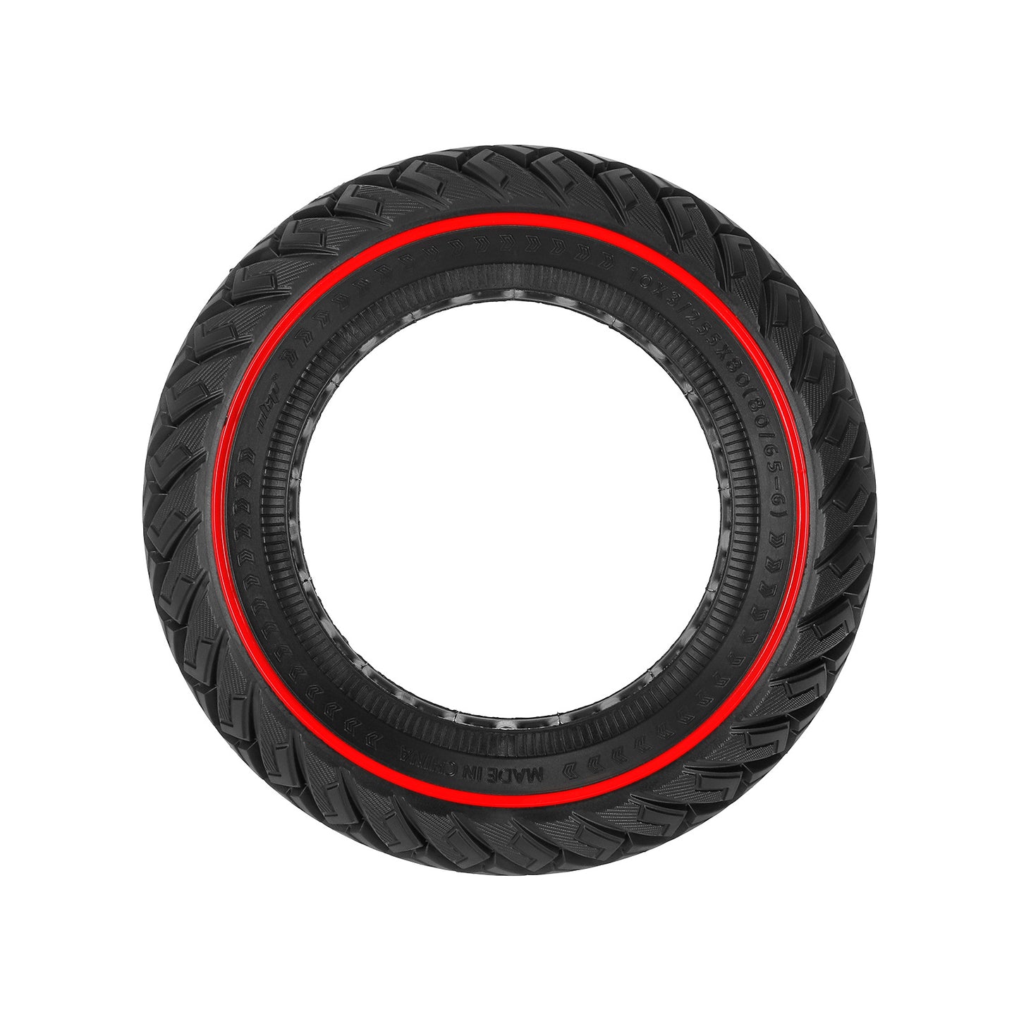 10-inch 10*3 off-road solid tire 255×80 non-slip explosion-proof tire 80/65-6 airless honeycomb tire Black Tire only - Image 5