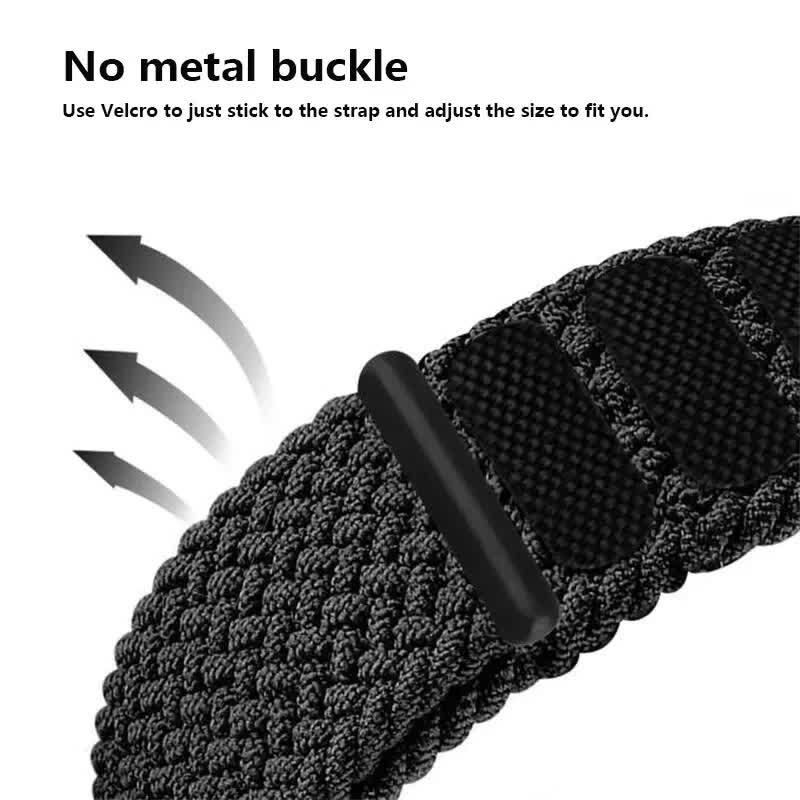 Braided Solo Loop Compatible with Apple Watch Ultra 49mm 45mm 44mm 42mm 41mm 40mm 38mm for Series 9 8 7 6 5 4 3 SE SummerU Bracelet - Image 7