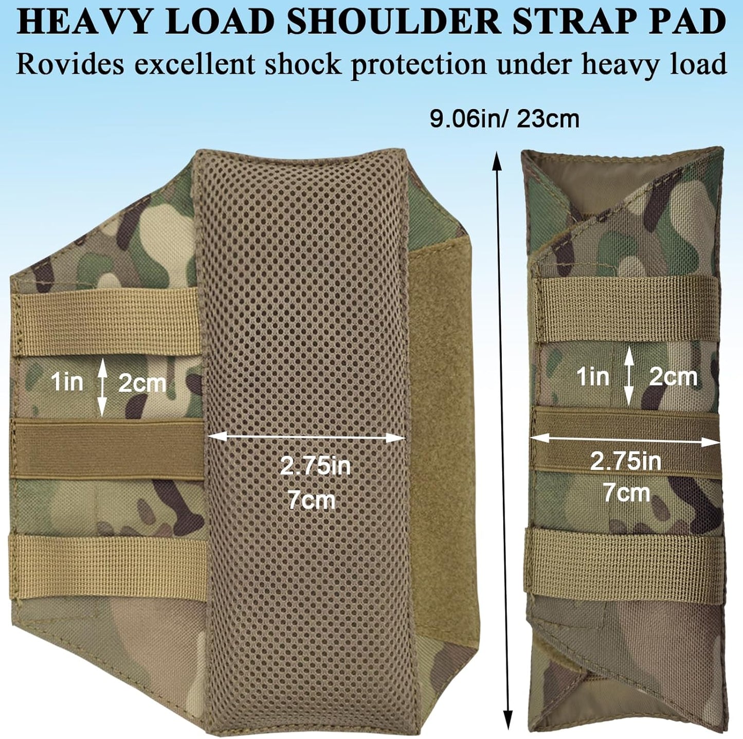 Soft Long Shoulder Strap Pad, Removable & Breathable & Thick Backpack Strap Pads for Bag Strap - Image 4