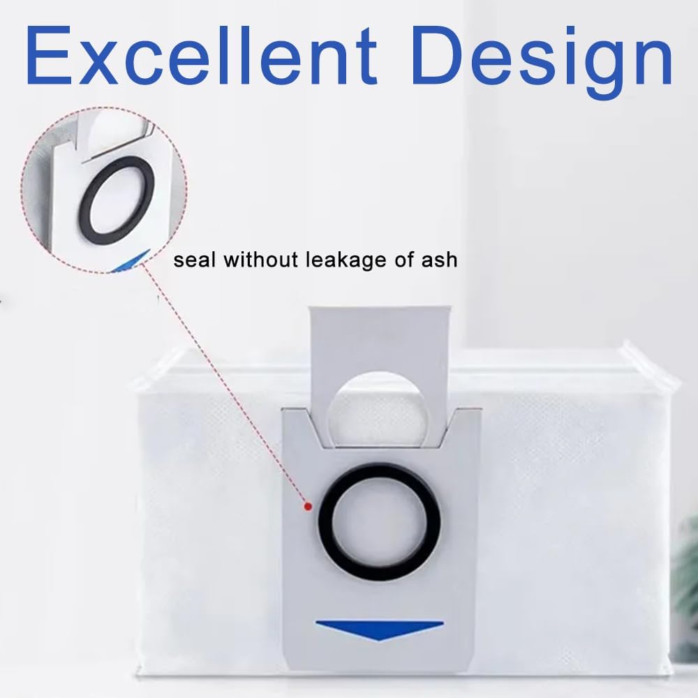 Dust Bags Spare Part for Ecovacs Deebot X1 X1 Plus T10 T10 Plus Robot Vacuum Cleaner Replacement Dust Garbage Bag Accessories (6 Pcs) - Image 4