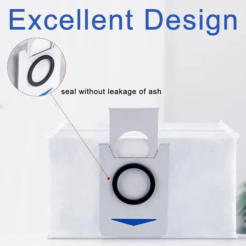 Dust Bags Spare Part for Ecovacs Deebot X1 X1 Plus T10 T10 Plus Robot Vacuum Cleaner Replacement Dust Garbage Bag Accessories (6 Pcs) - Image 4