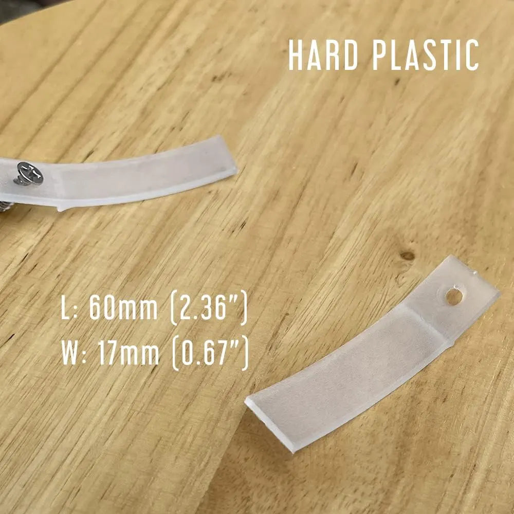 LLERRA Hard Plastic Drawer Stops with Screws, Clear Non-Slip Drawer Stop Hardware Replacement for Dresser Drawers (10) LLDS-1020 DS-12 - Image 4