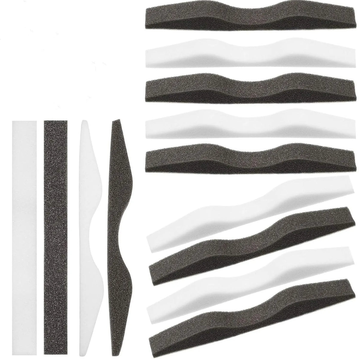 50 Pcs Microfiber Memory Foam Nose Bridge Pads Anti Fog Self Adhesive Protection Nose Cushion Sponge Strip Seal