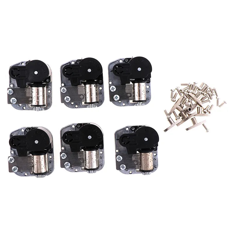 Mechanical DIY Music Box Sankyo Musical Movement + Screws + Black A3:Merry Christmas - Image 3