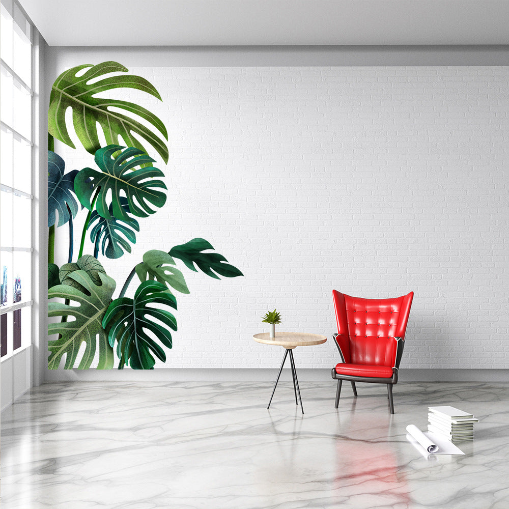 Tropical Green Plant Wall Sticker DIY Decorative Sticker for Home - Image 5