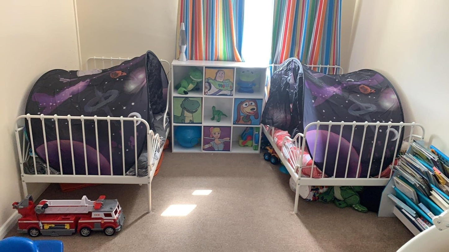 Bed Tent for Kids, Space Tent for Boys, Pop Up Play Tent - Image 5