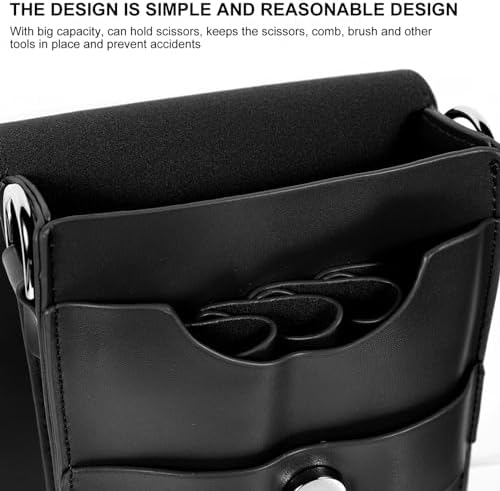 Leather Scissor Bag, Tool Bag, Leash Holder, Leather Scissors, Hairdressing Scissors Bag, Hair Stylist Scissors Case - Image 5